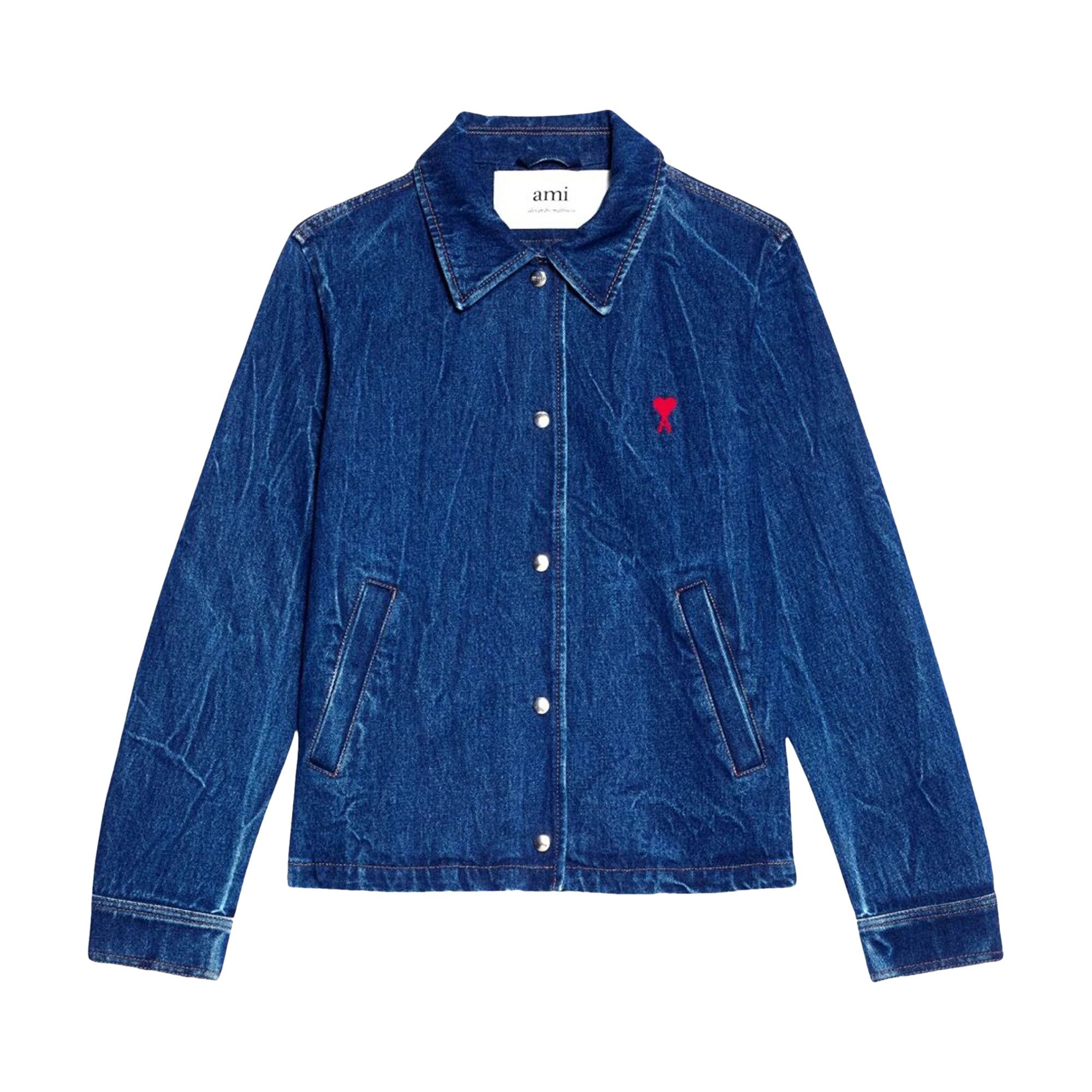 Buy Ami Denim Jacket Used Blue HJK205 601 480 GOAT
