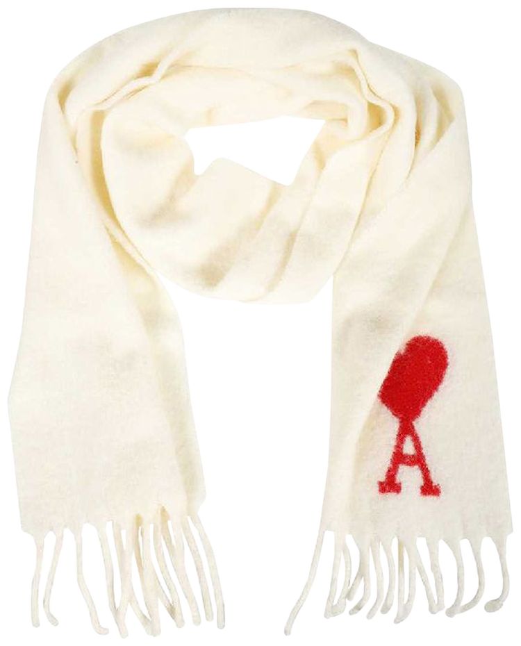 Ami Oversized Scarf Off White