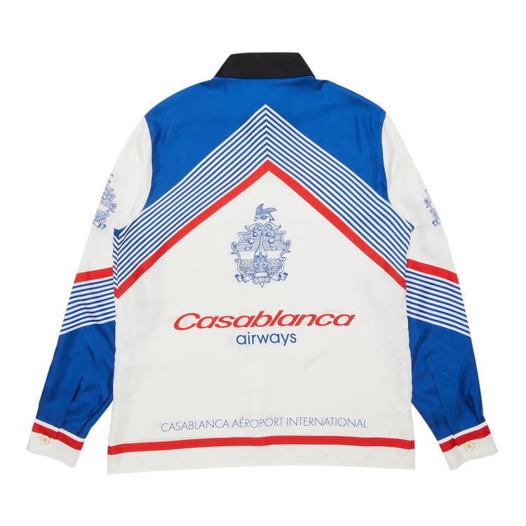 Casablanca Long Sleeve Silk Shirt Casablanca Airways