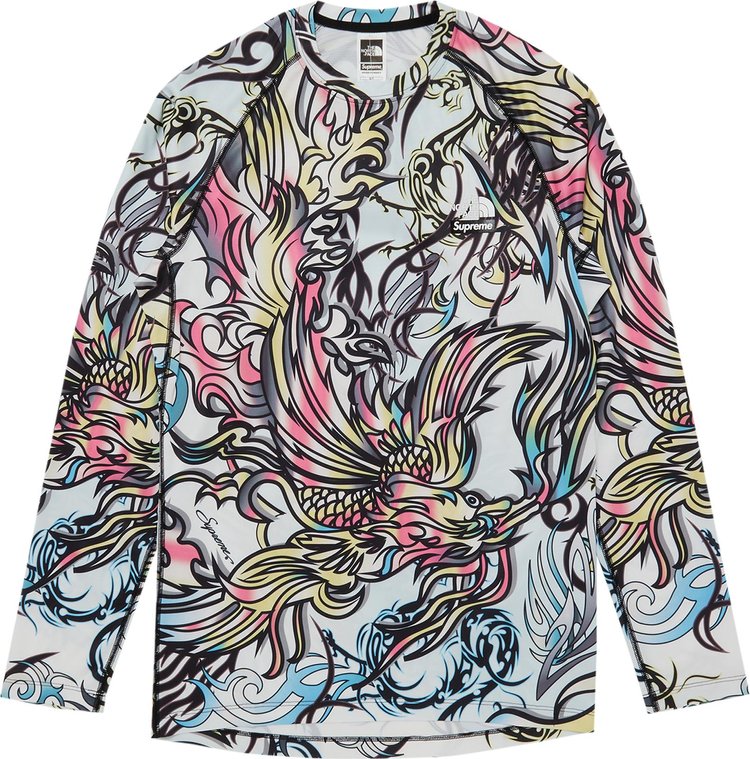 Supreme x The North Face Base Layer Long-Sleeve Top 'Multicolor Dragon'