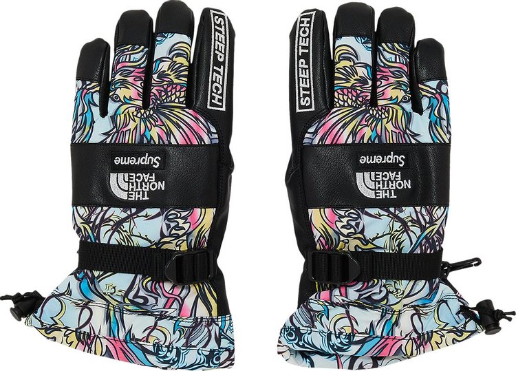 Supreme x The North Face Steep Tech Gloves 'Multicolor Dragon'