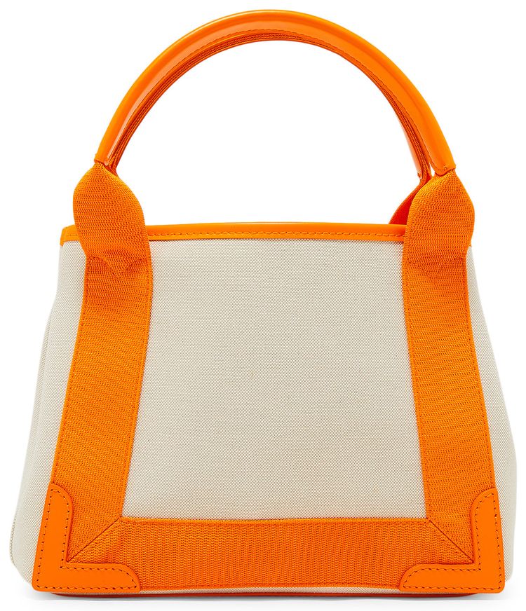 Balenciaga Extra Small Navy Cabas Bag NaturalPop Orange