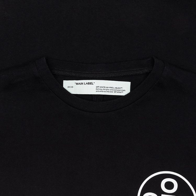 Off White Tape Arrows Long Sleeve T Shirt Black
