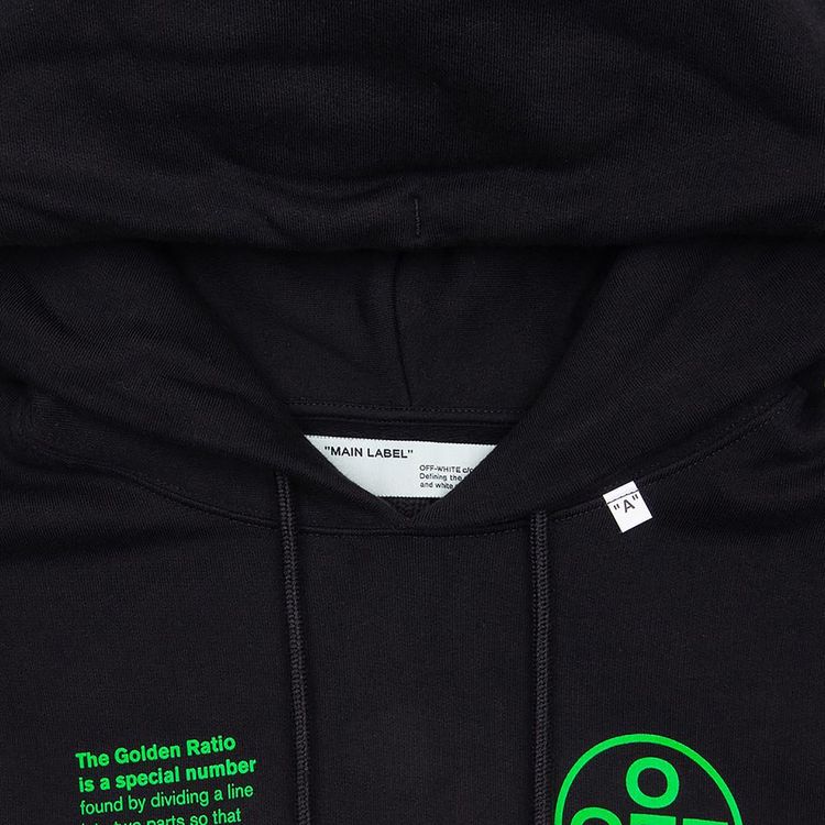 Off White Arch Shapes Slim Hoodie Black