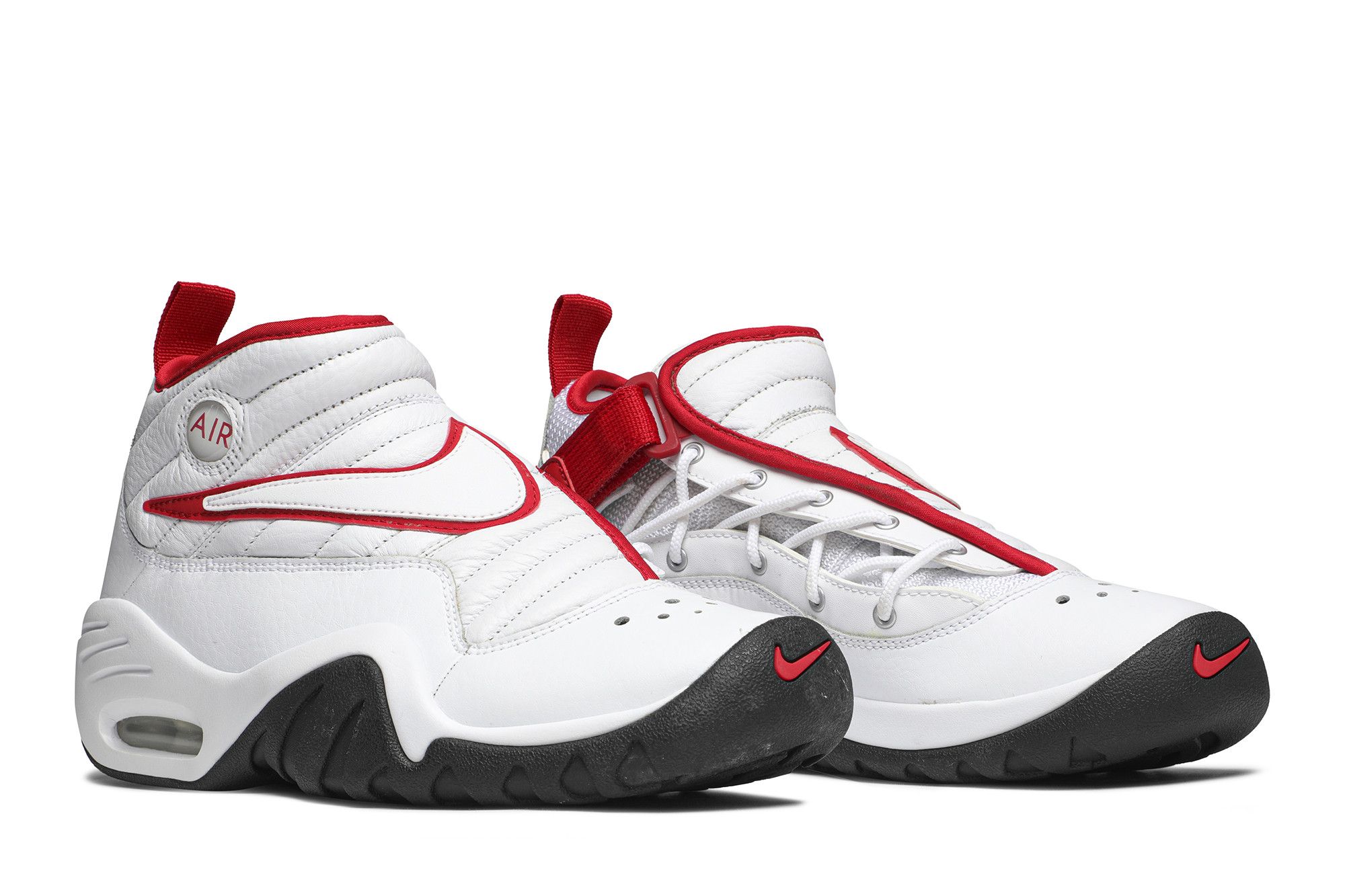 Nike air shake ndestrukt white and red deals