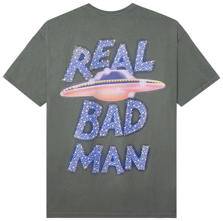 Real Bad Man Saucer Cult Short Sleeve Tee Surplus Green