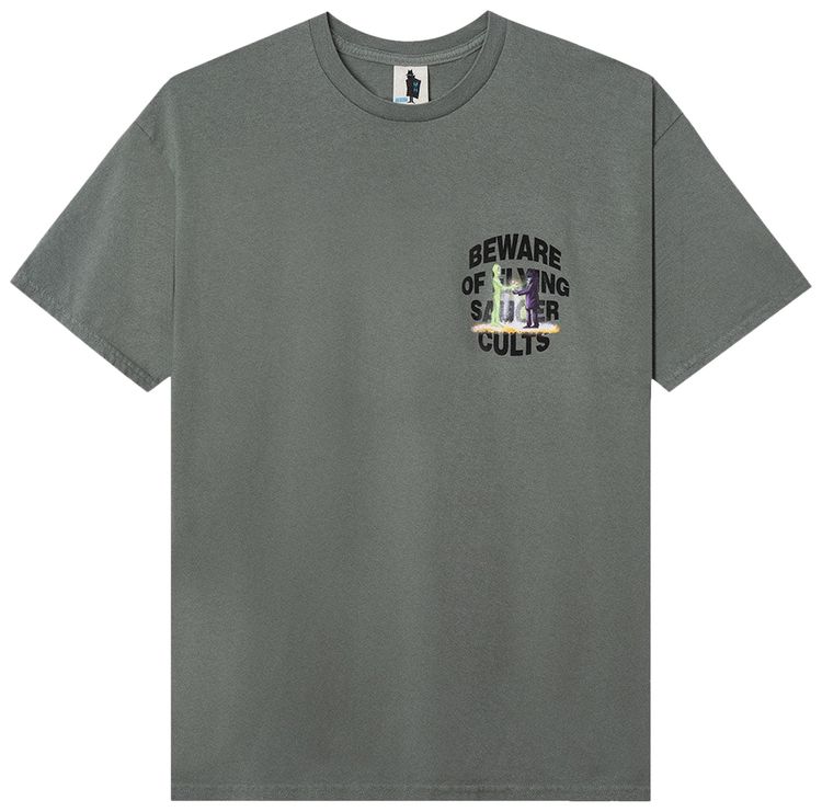 Real Bad Man Saucer Cult Short Sleeve Tee Surplus Green