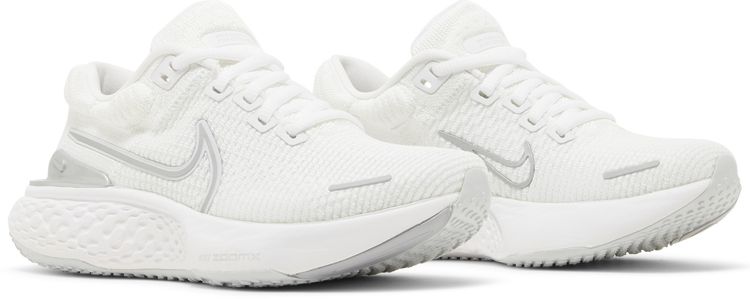Nike Wmns ZoomX Invincible Run Flyknit 2 White Metallic Silver