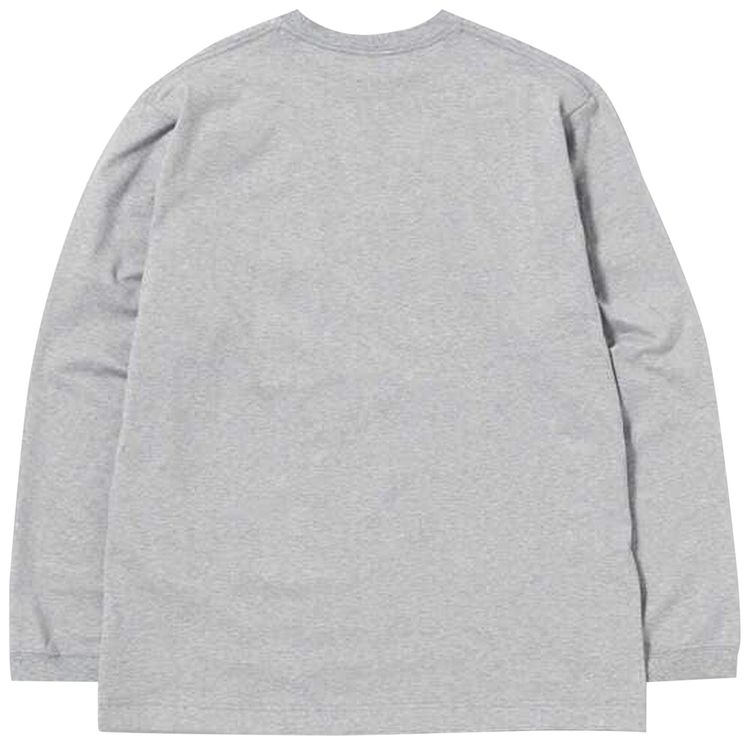 And Wander Composition Long Sleeve Tee Grey