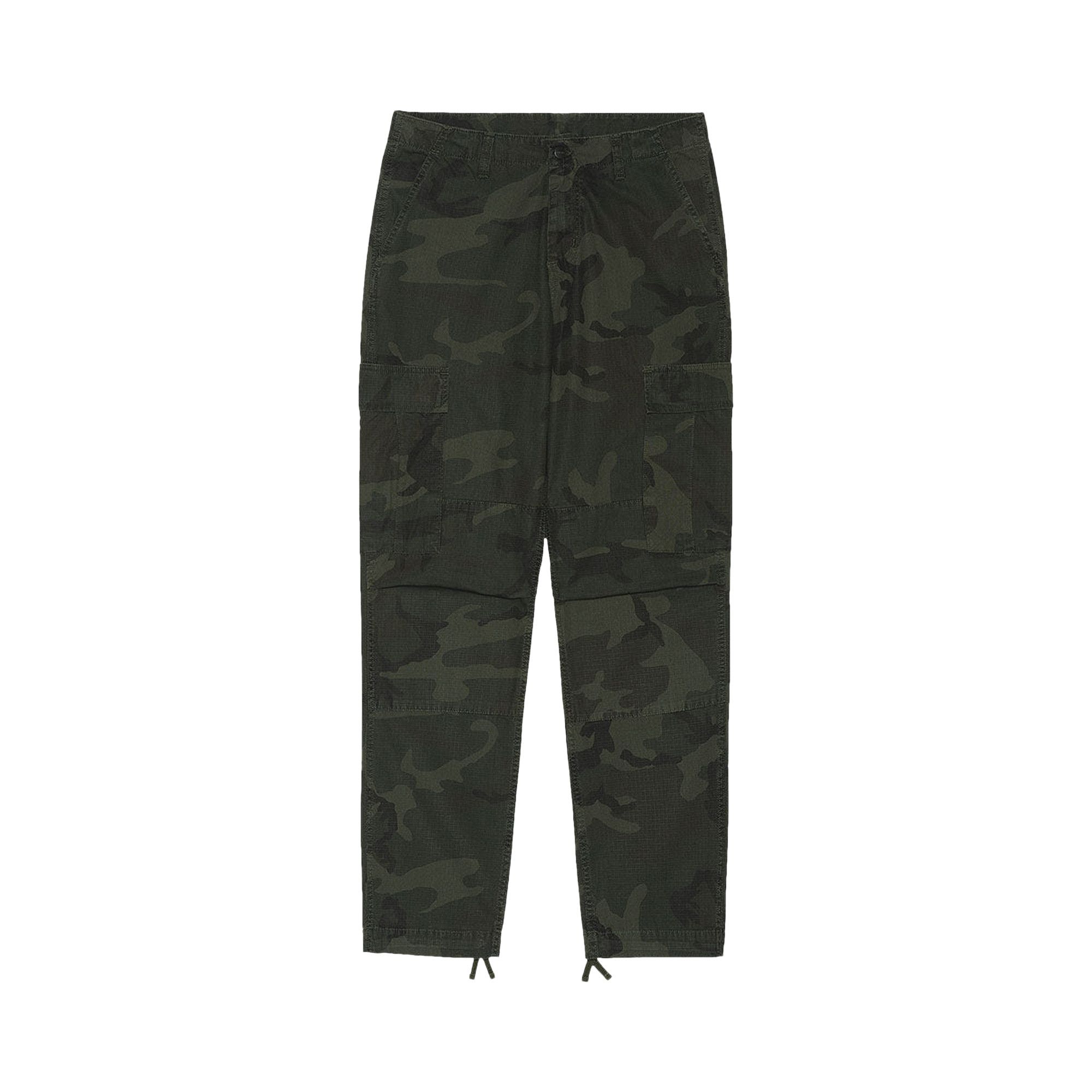 Buy Carhartt WIP Regular Cargo Pant Camo Eucalyptus Rinsed I015875 EUCA GOAT CA