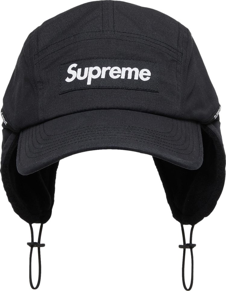 Supreme Packable Ear Flap Camp Cap 'Black'