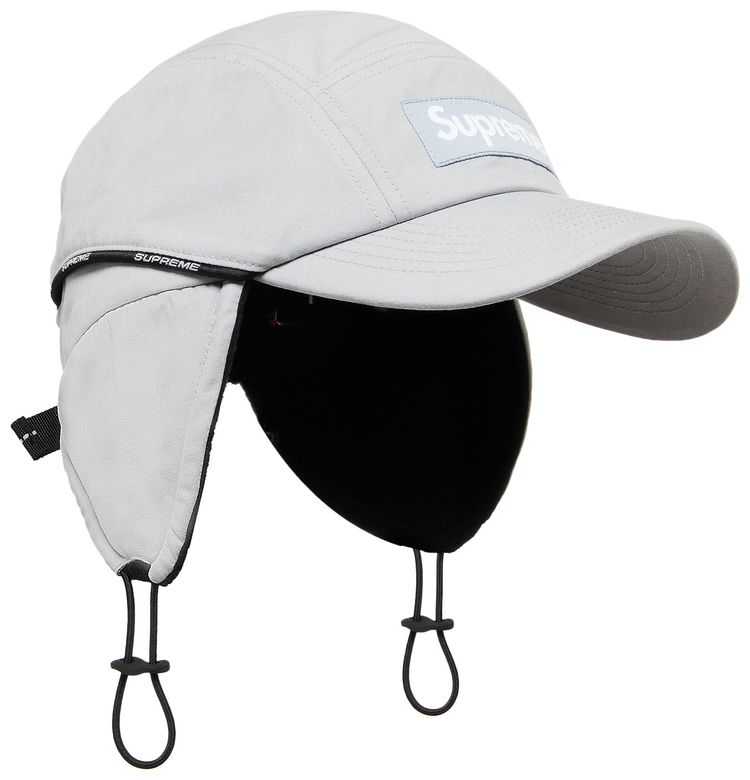 Supreme Packable Ear Flap Camp Cap Grey