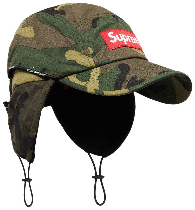 Supreme Packable Ear Flap Camp Cap Woodland Camo
