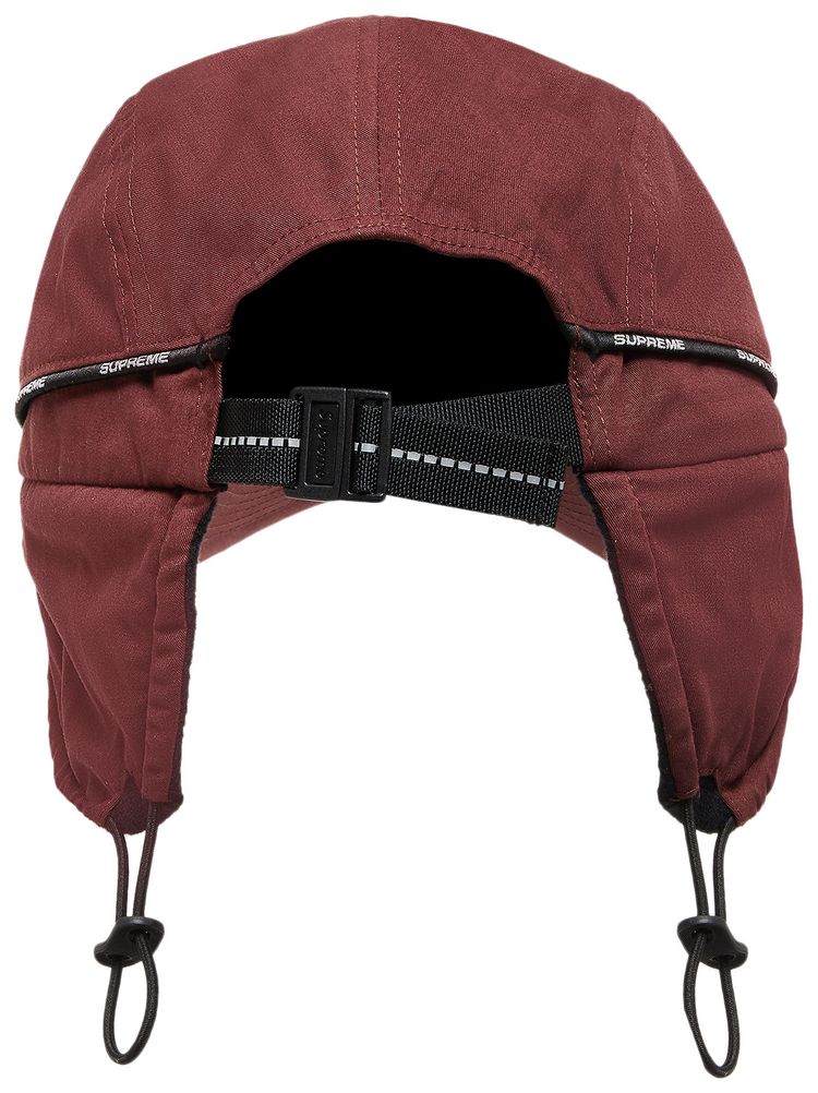 Supreme Packable Ear Flap Camp Cap Burgundy