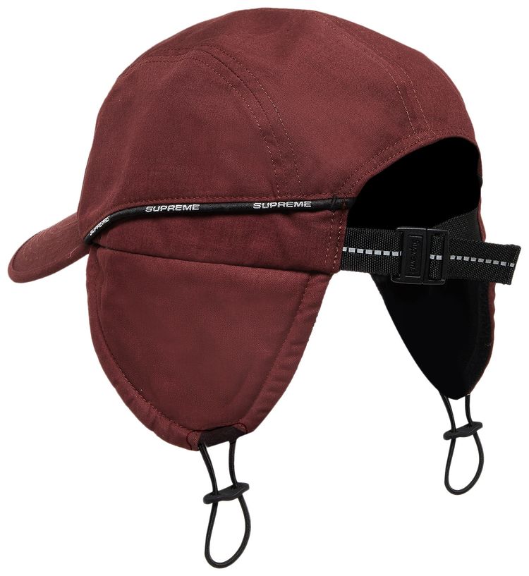 Supreme Packable Ear Flap Camp Cap Burgundy