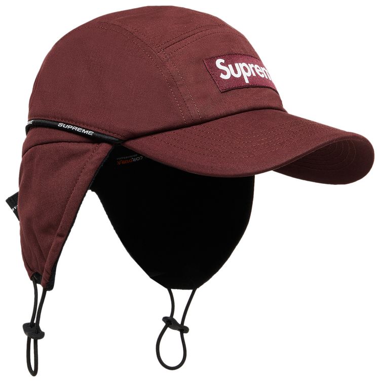 Supreme Packable Ear Flap Camp Cap Burgundy
