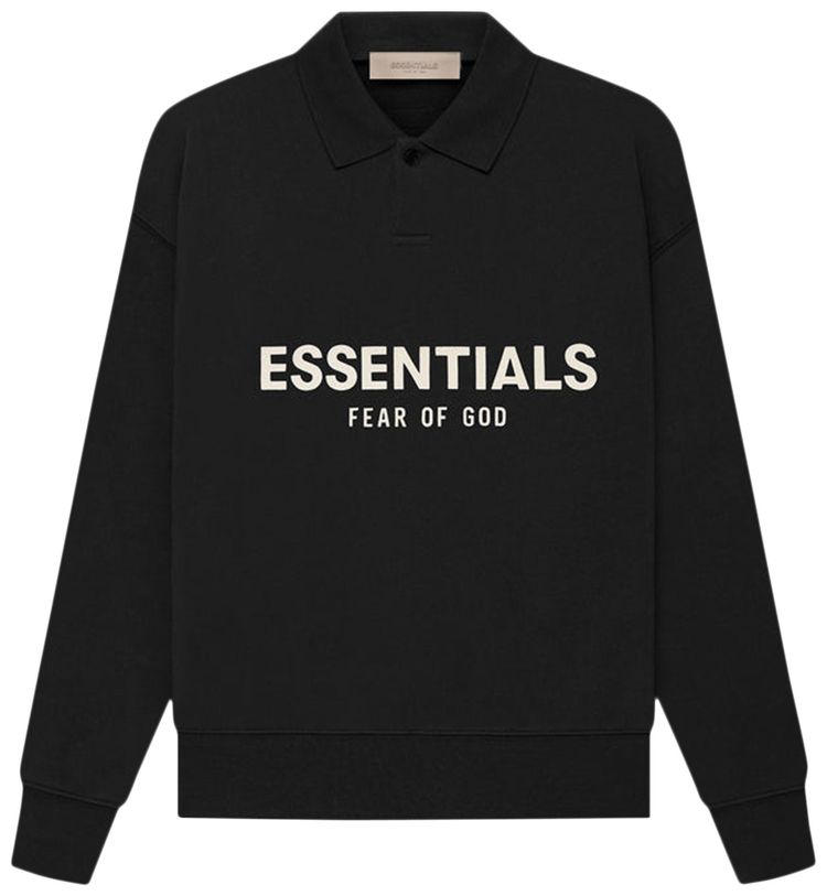 Fear of God Essentials Kids Long Sleeve Polo Stretch Limo