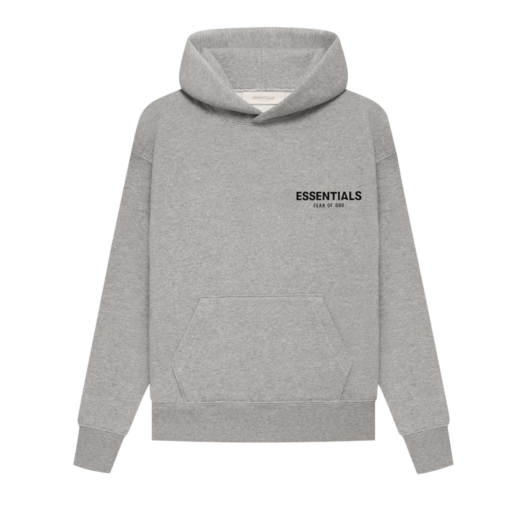 Buy Fear of God Essentials Kids Hoodie 'Dark Oatmeal