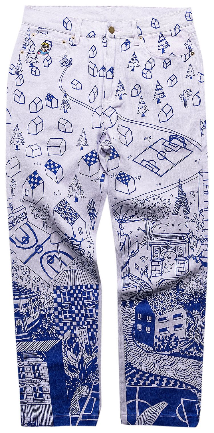 KidSuper Lucy Drawing Pants Purple