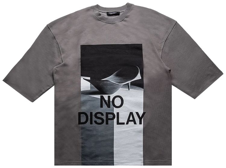 A Cold Wall No Display Oversized T Shirt Mid Grey
