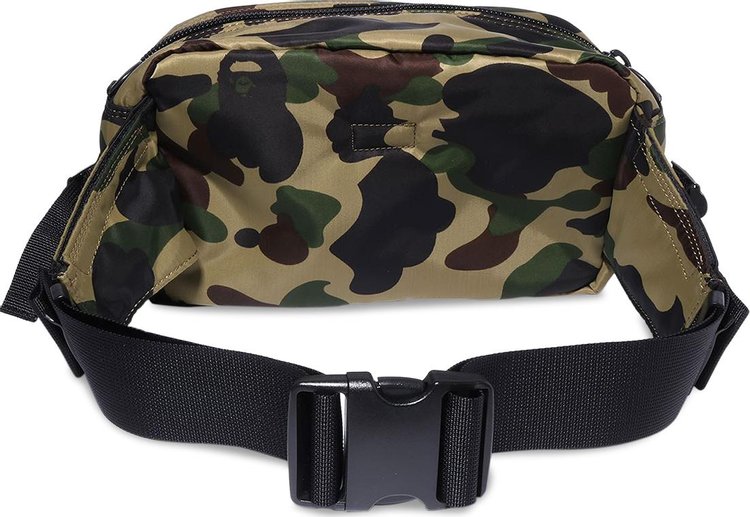 BAPE x Porter 1st Camo Waist Bag Green