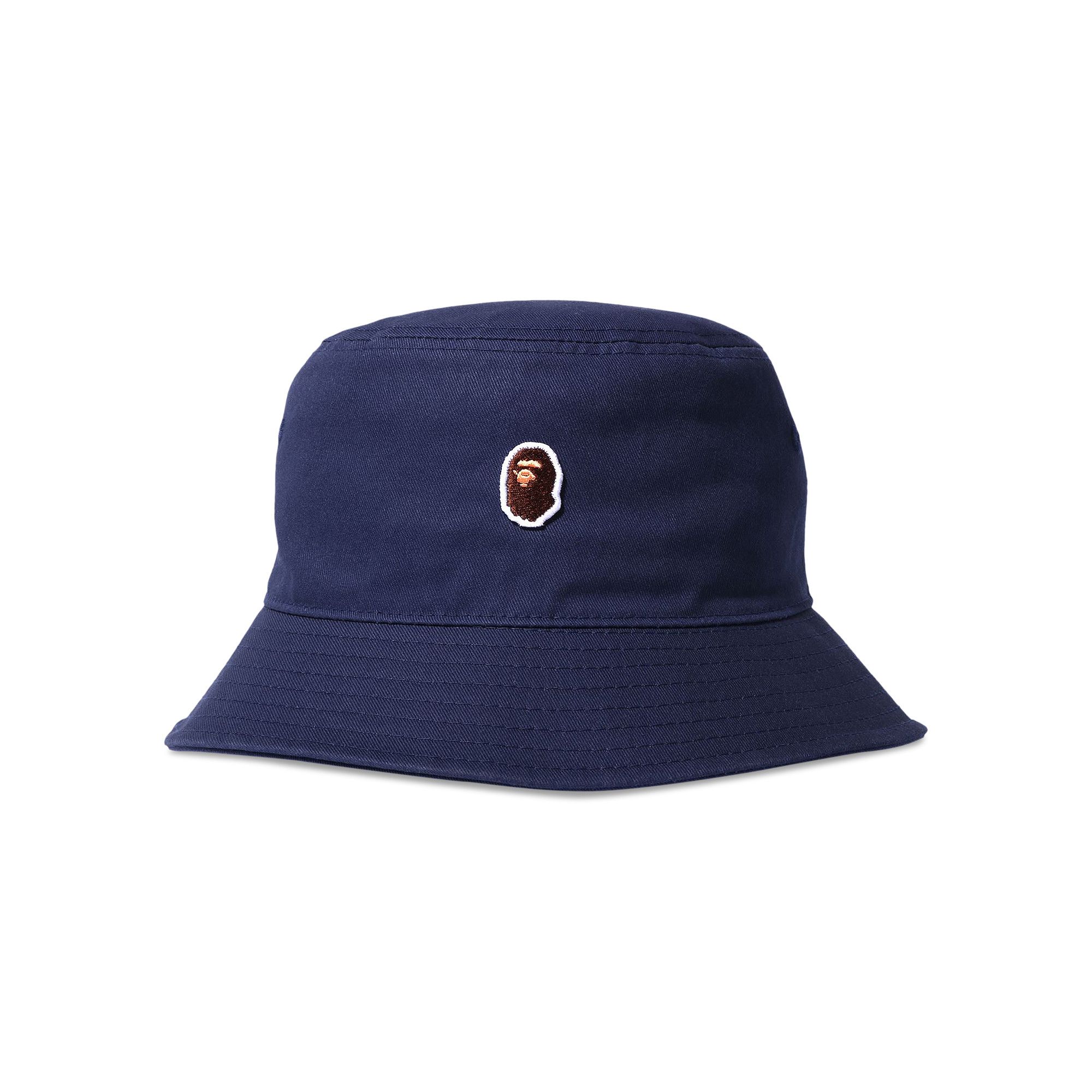 Buy BAPE Ape Head One Point Bucket Hat 'Navy' - 1I30 181 024