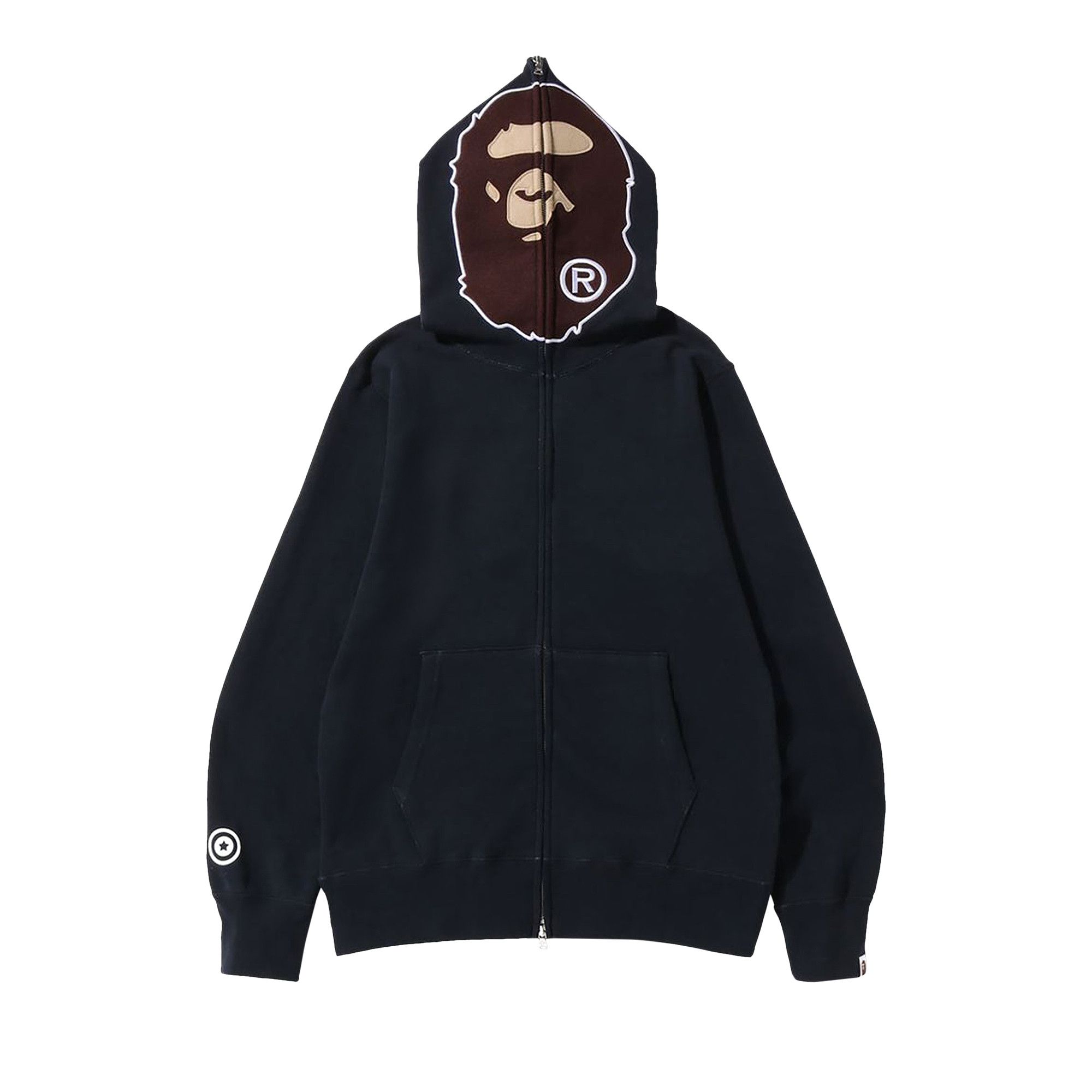 Buy BAPE Overdye 2nd Ape Full Zip Hoodie Black 1I30 115 003 BLACK GOAT CA