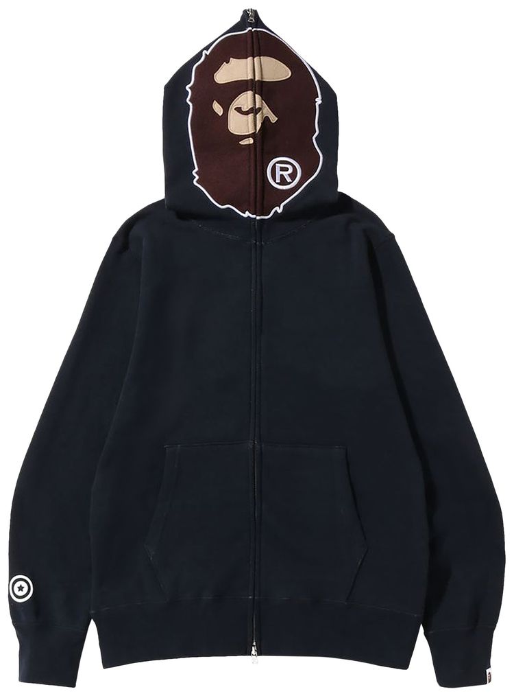 BAPE Overdye 2nd Ape Full Zip Hoodie Black