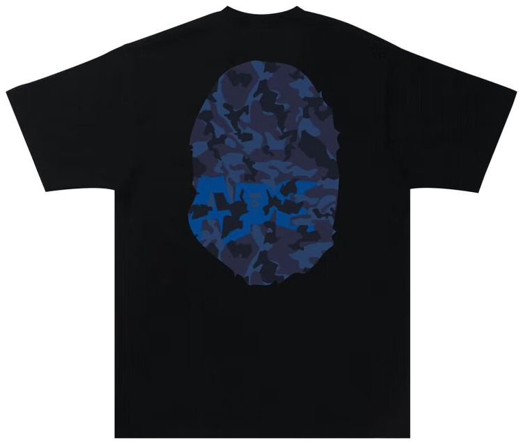 BAPE Sand Camo Big Ape Head Tee BlackNavy