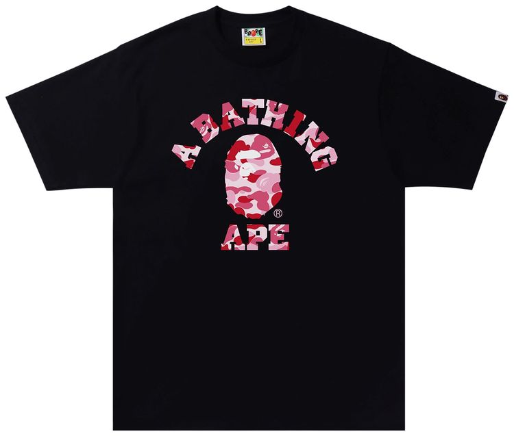 BAPE ABC Camo College Tee BlackPink