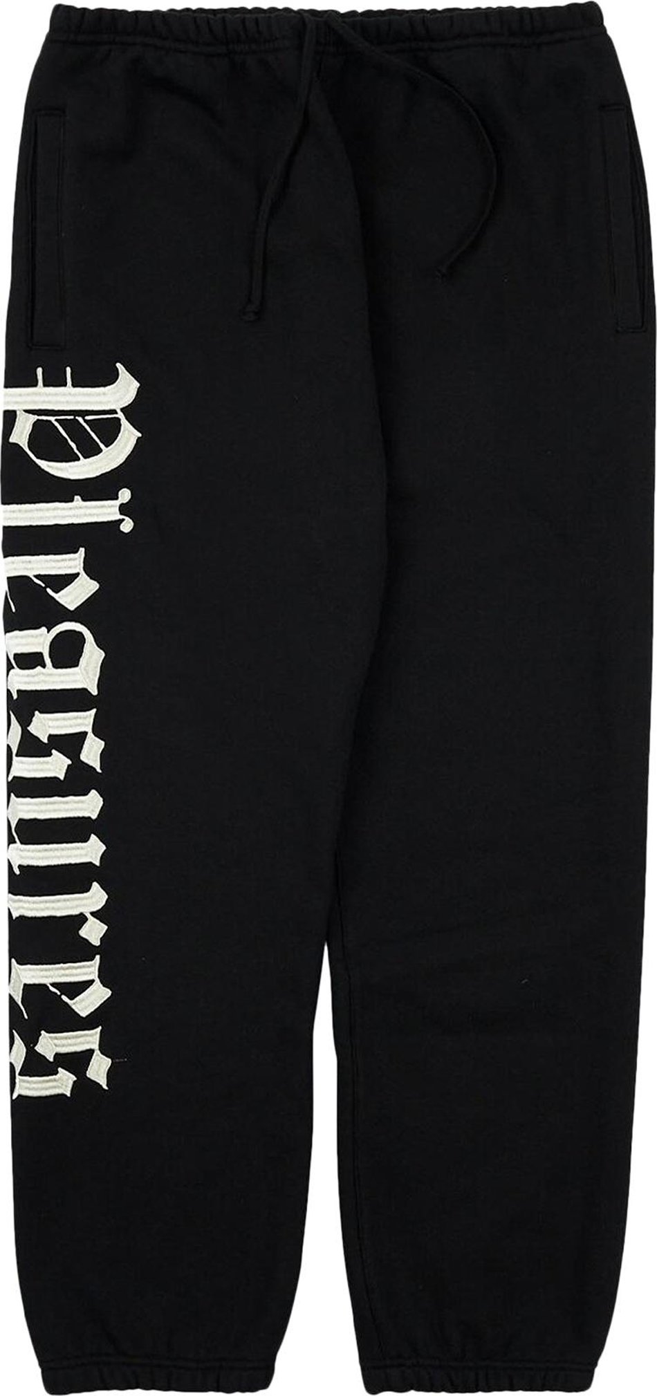 Buy Pleasures Burnout Sweatpants 'Black' - P22W016 BLAC | GOAT