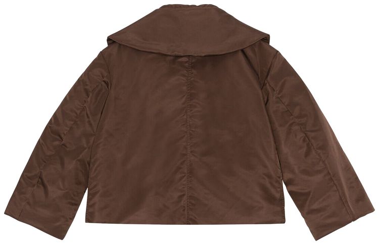 GANNI Big Collar Jacket Chicory Coffee