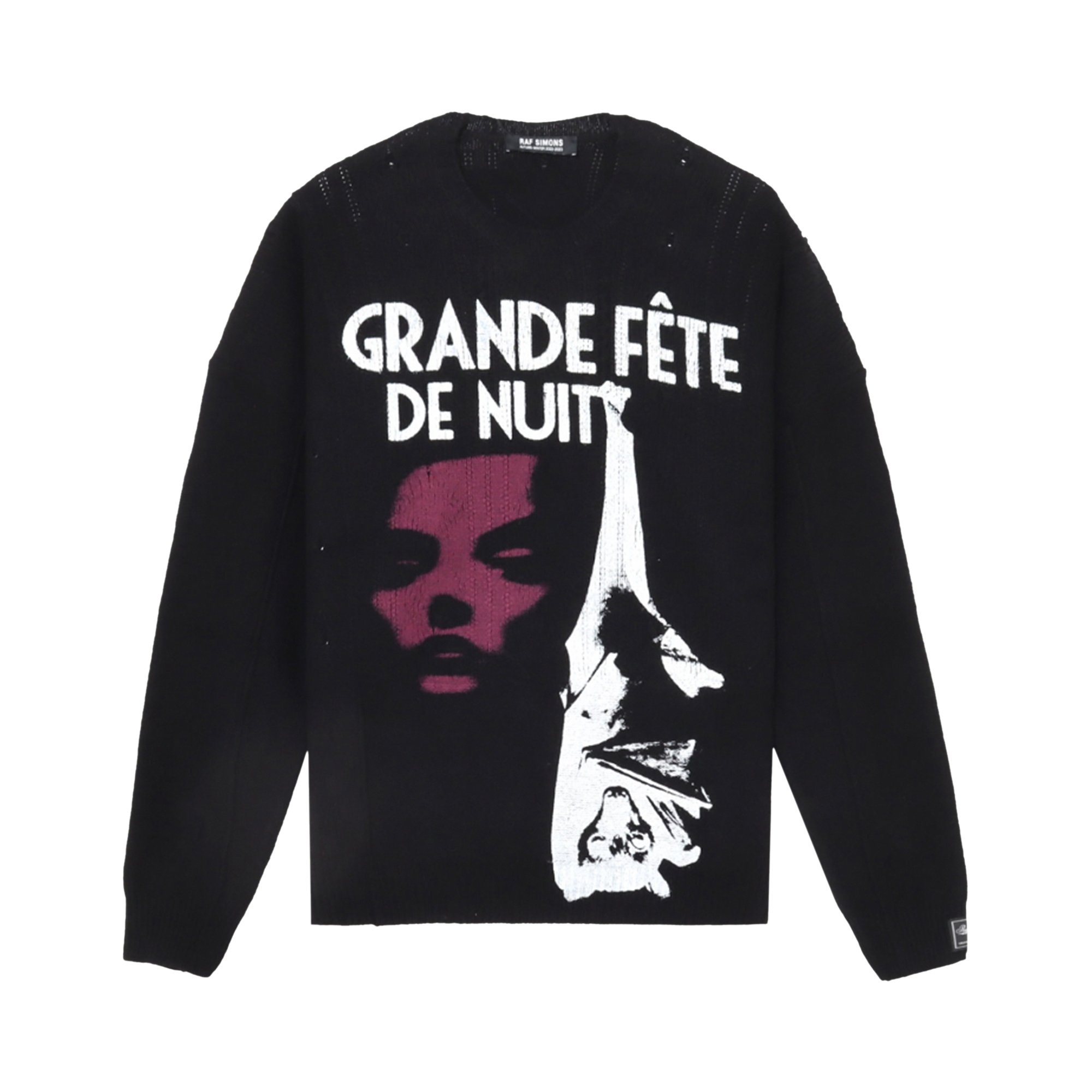 Buy Raf Simons Grand Fete De Nuit Knit 'Black' - 222 855 52000