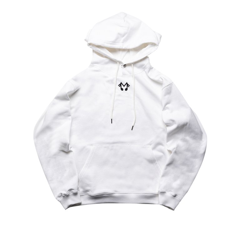 Midnight Studios M Logo Micro Hooded Sweatshirt 'White'