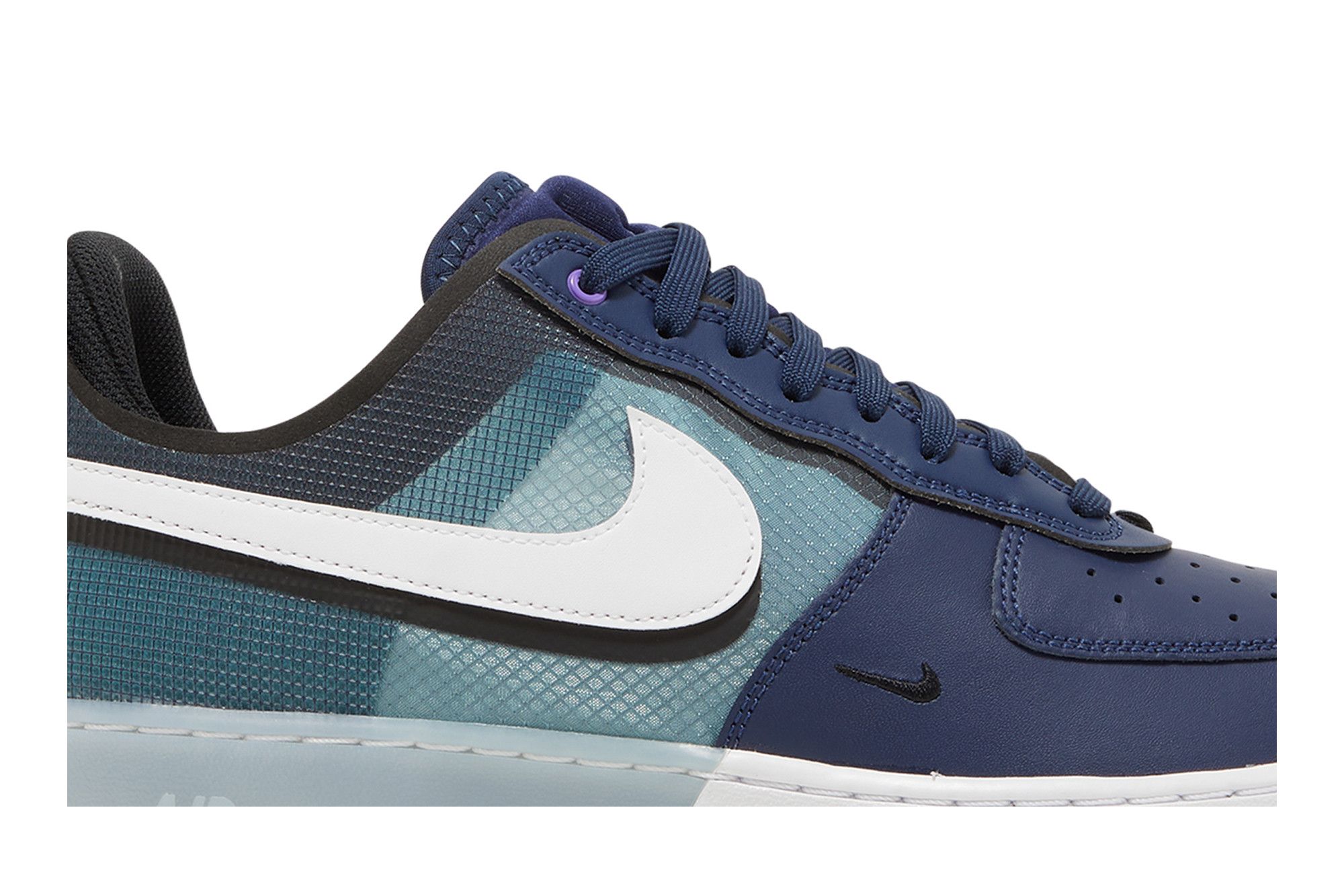 Nike Air Force 1 React Midnight Navy Teal Blue Men s Size 9.5