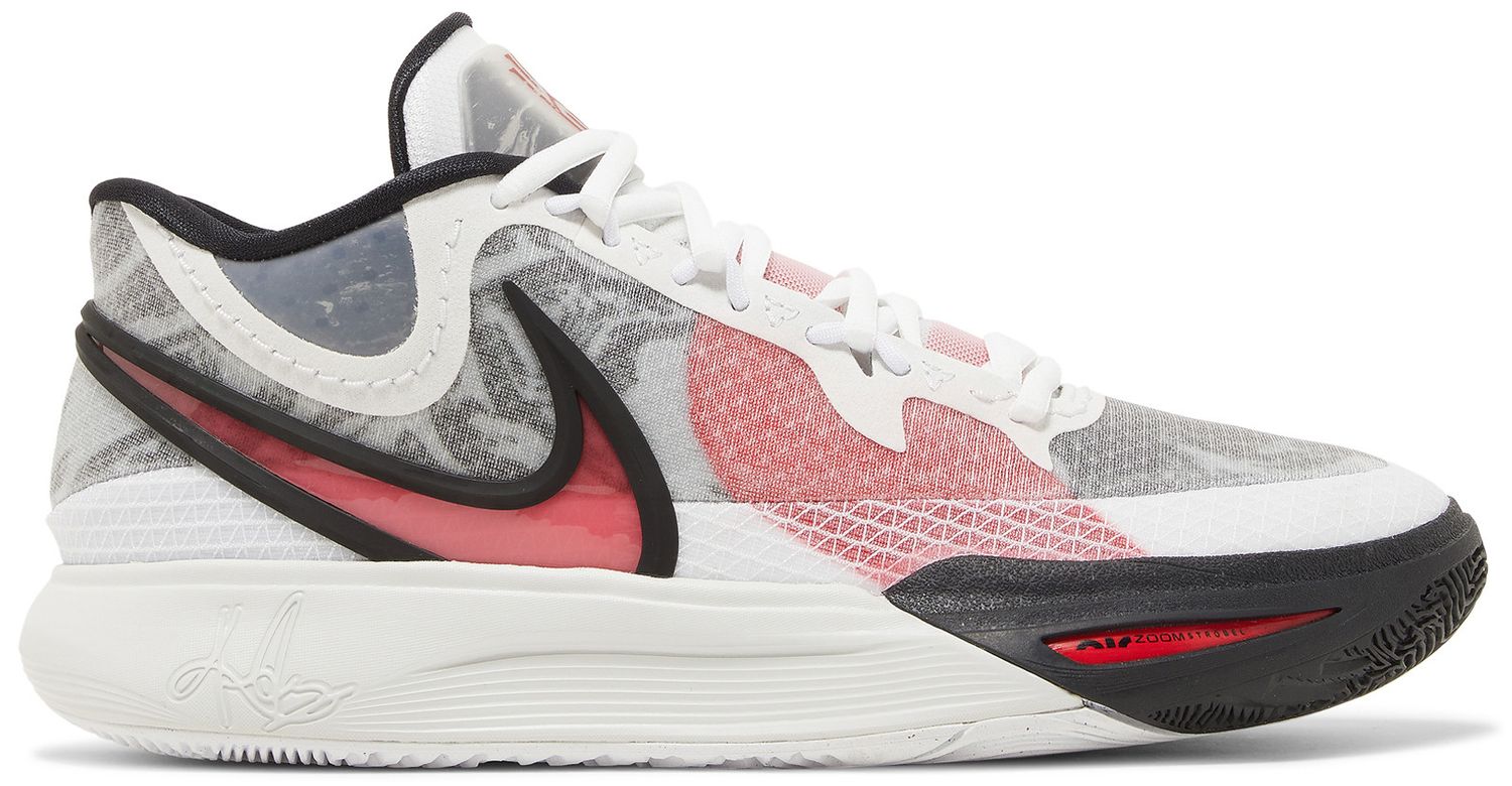 kyrie shoes red white and blue