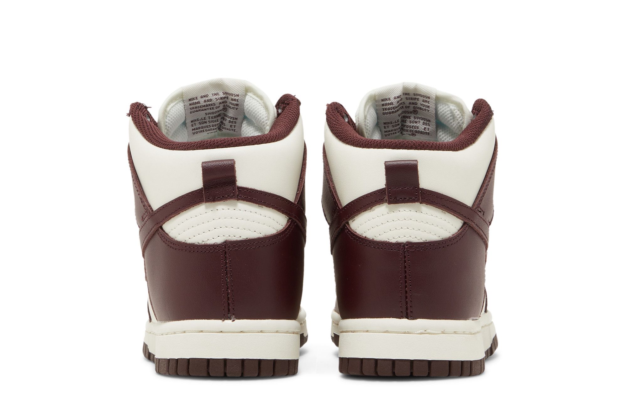 Nike Dunk High 白/バーガンディ sz 27.5