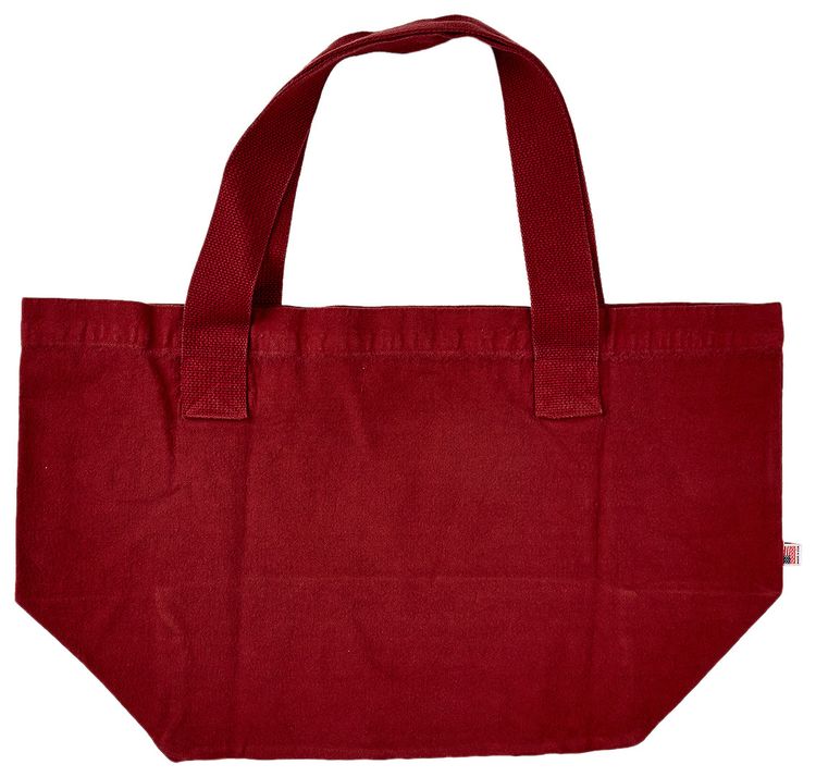 Sporty  Rich Wellness Ivy Tote Bag MerlotWhite