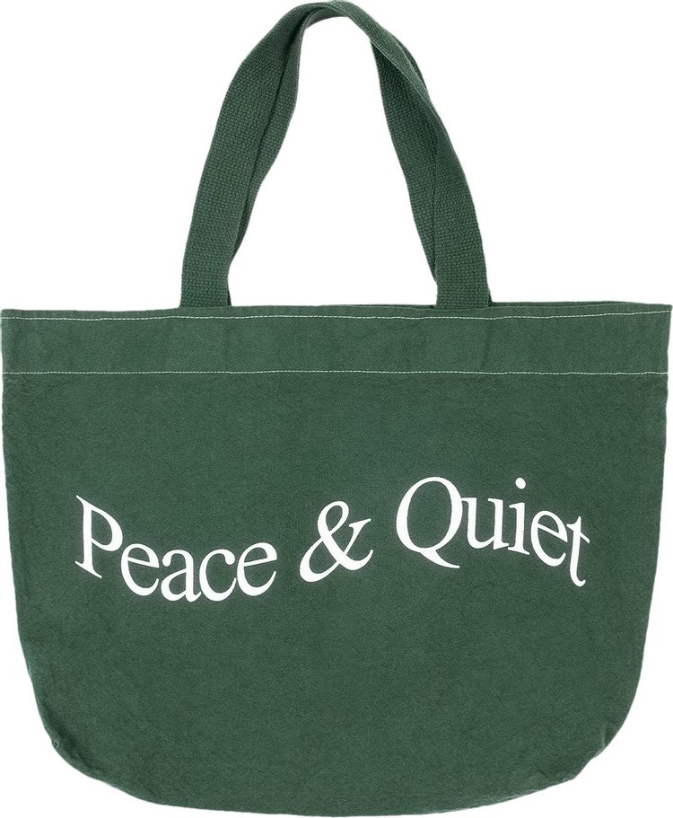 Museum of Peace  Quiet Wordmark Tote Forest