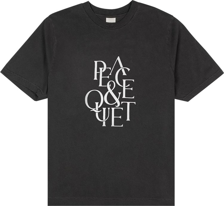Museum of Peace & Quiet Serif T-Shirt 'Black'