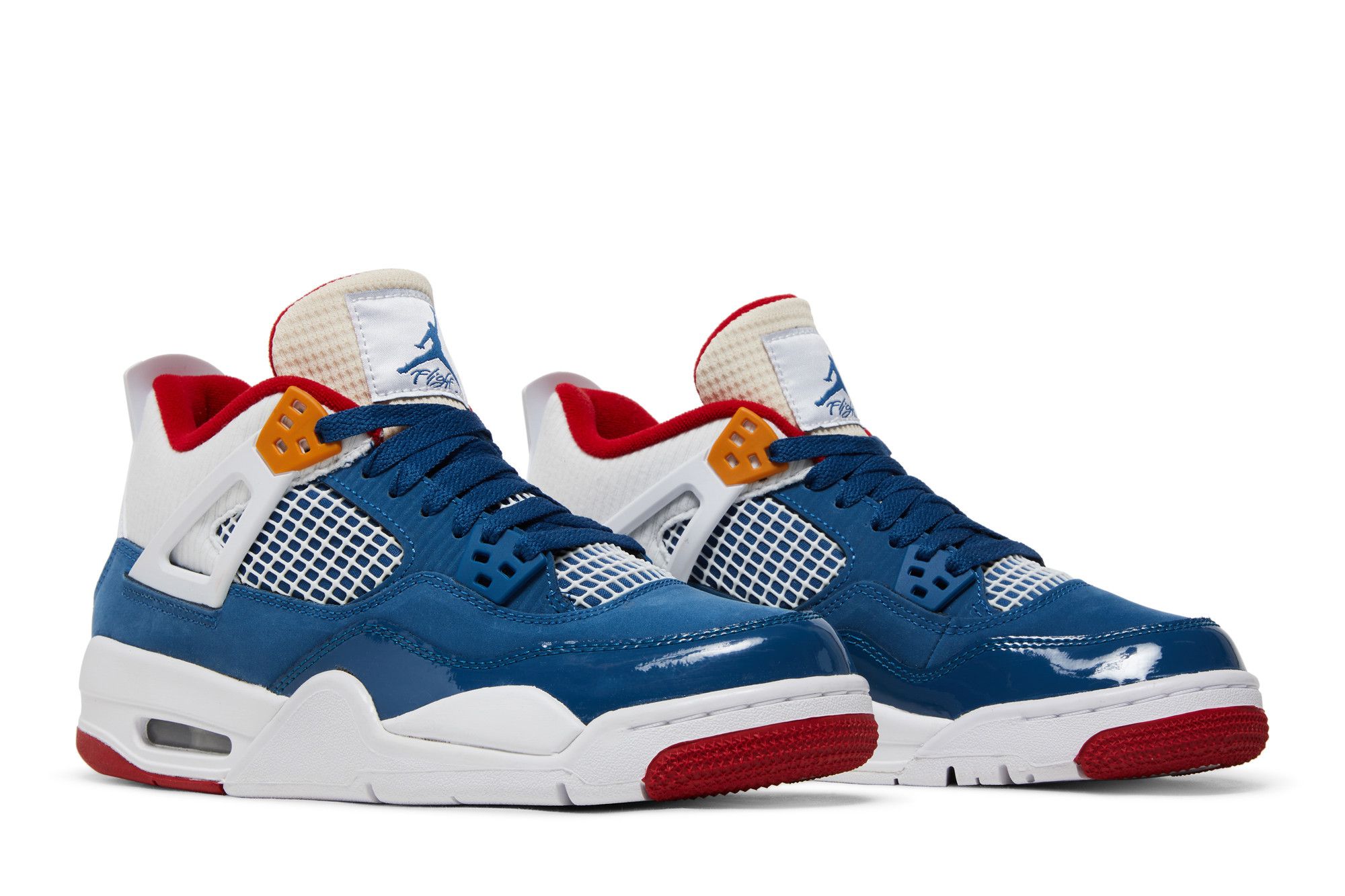 Jordan retro 4 red and blue hot sale