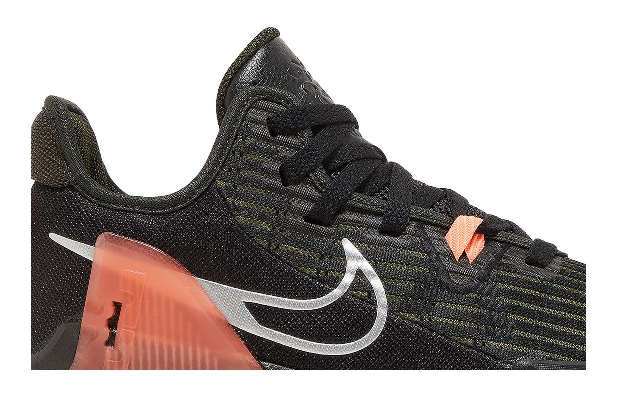 Size 11.5 LeBron Witness 6 Black Sequoia Crimson Pulse