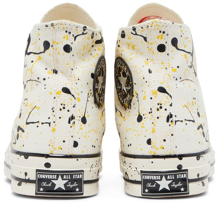 Converse Chuck 70 High Archive Paint Splatter   Egret