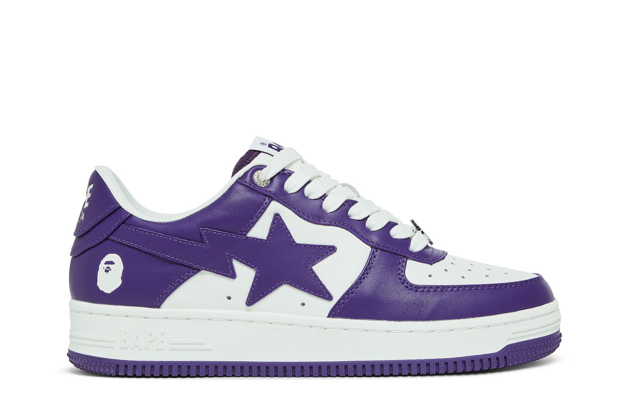 Purple bape shoes clearance