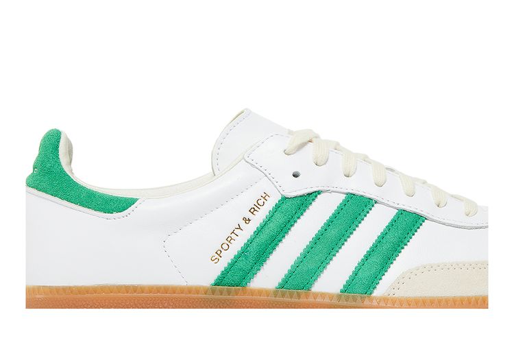 adidas gazelle silver green womens adidas x Sporty & Rich Women's Blanc main image 0