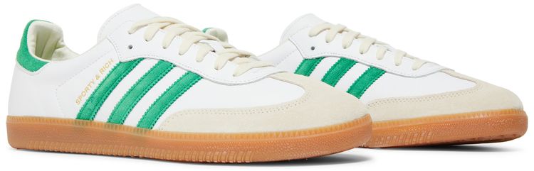 Sporty  Rich x adidas Samba OG White Green
