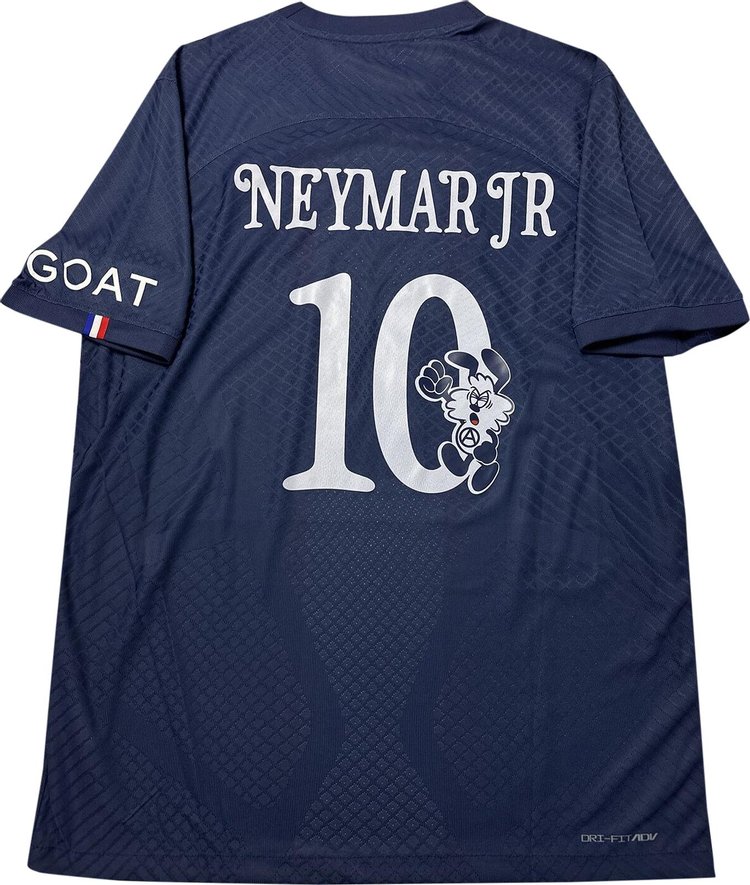 Nike x VERDY Paris Saint Germain Vapor Match Home Neymar Jr Jersey Midnight NavyWhite