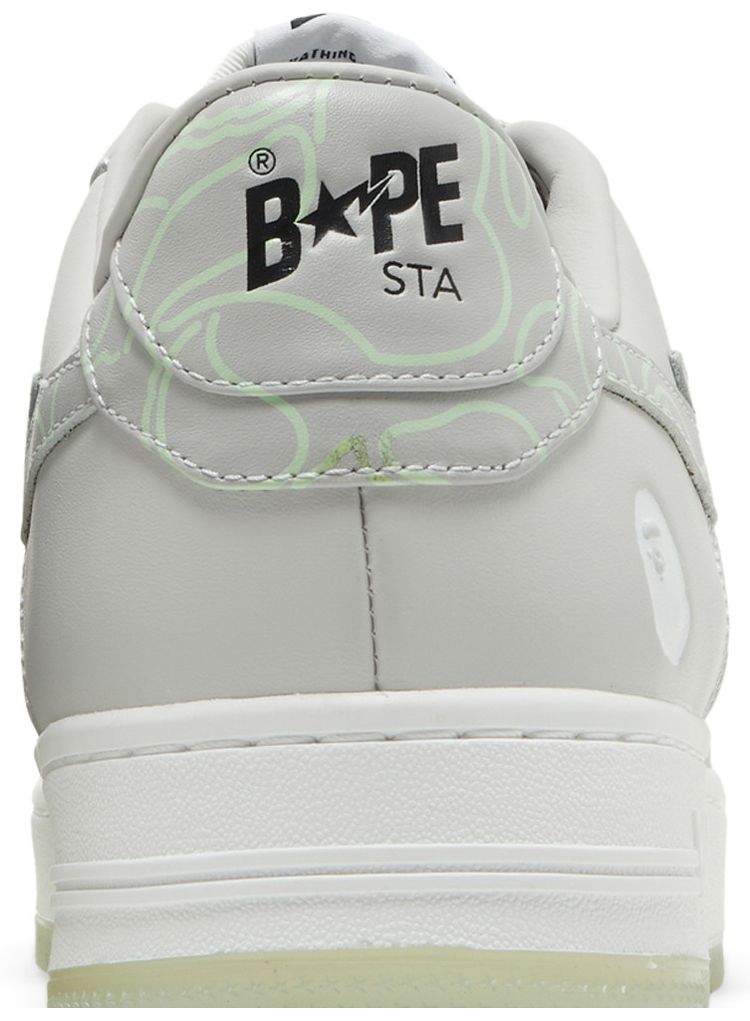 Bapesta Text Code Camo   Grey