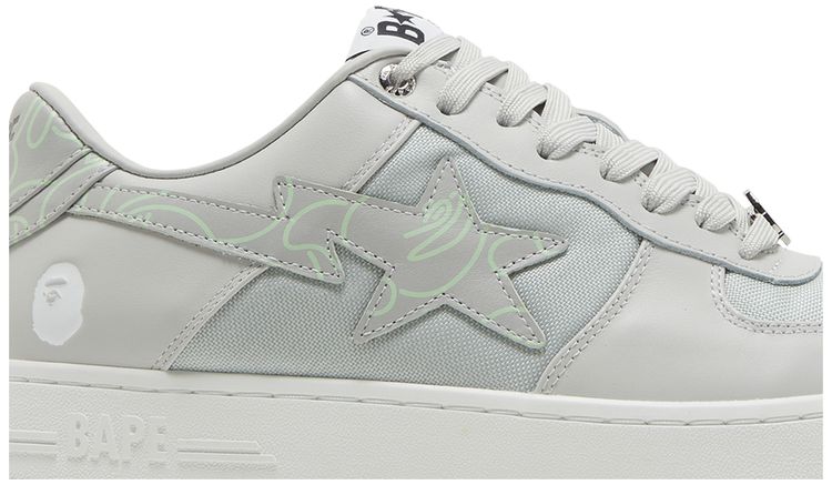 Bapesta Text Code Camo   Grey