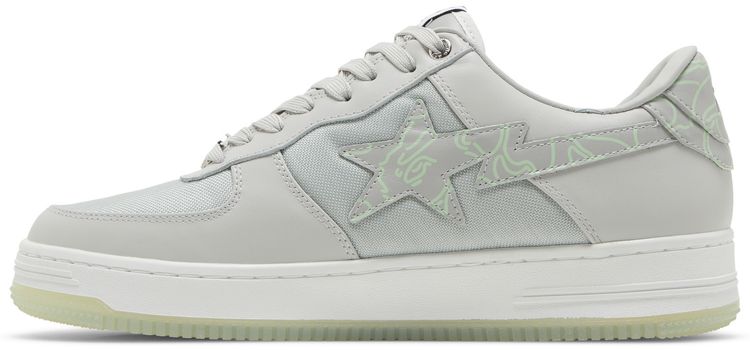 Bapesta Text Code Camo   Grey